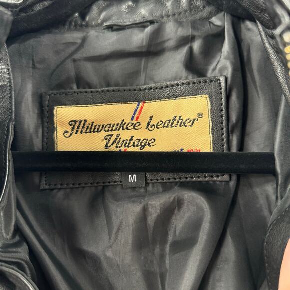 NWT Milwaukee Leather Vintage SFL2811 Women's Black Motorcycle Leather Jacket - Picture 7 of 9